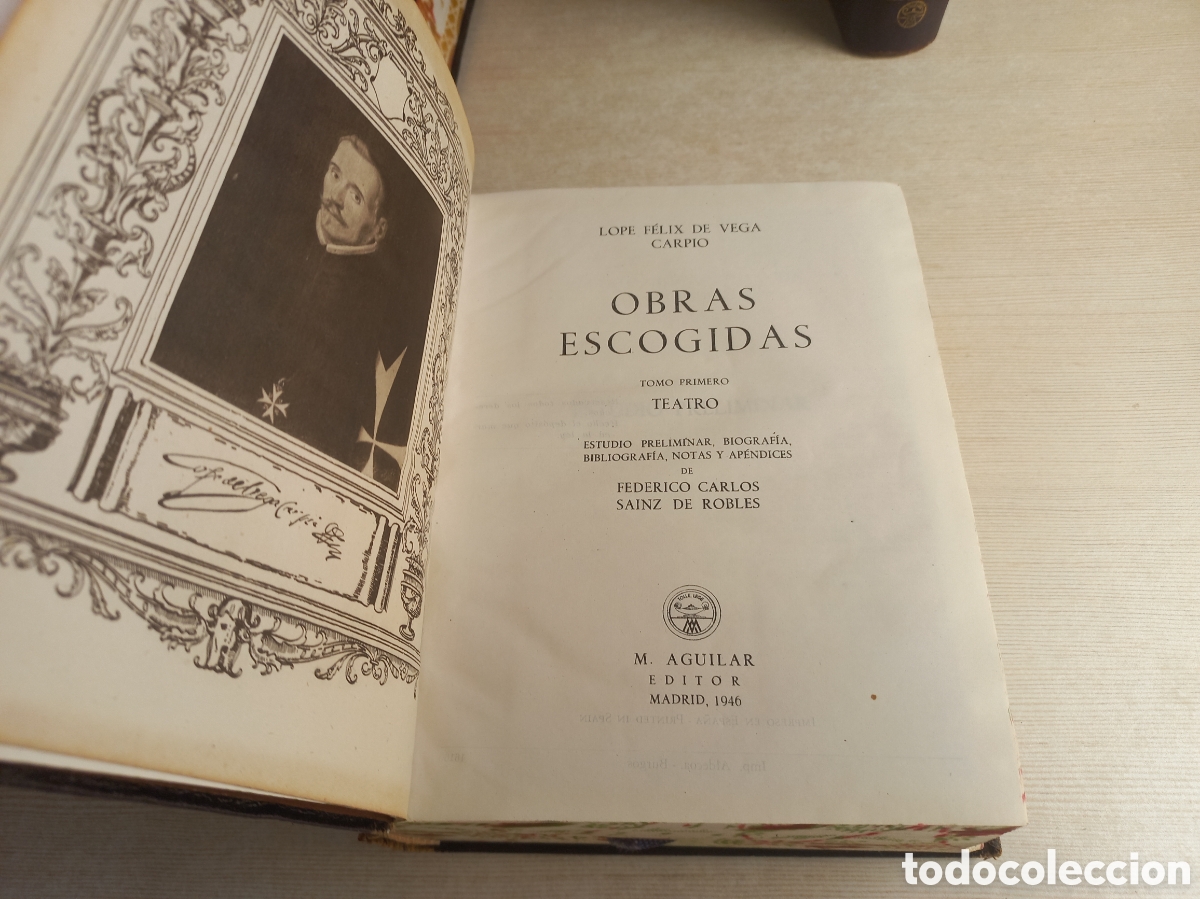 Libros de segunda mano: Obras Escogidas Lope de Vega. Aguilar. Primeras Ediciones. - Foto 5