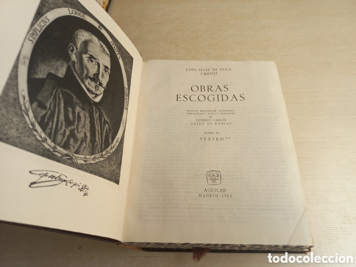 Libros de segunda mano: Obras Escogidas Lope de Vega. Aguilar. Primeras Ediciones. - Foto 6