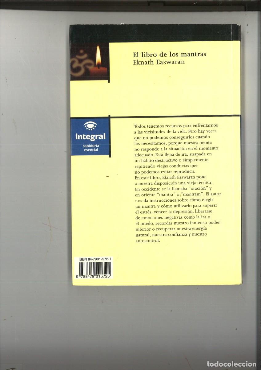 Libros de segunda mano: EL LIBRO DE LOS MANTRAS. Eknath Easwaran - Foto 2