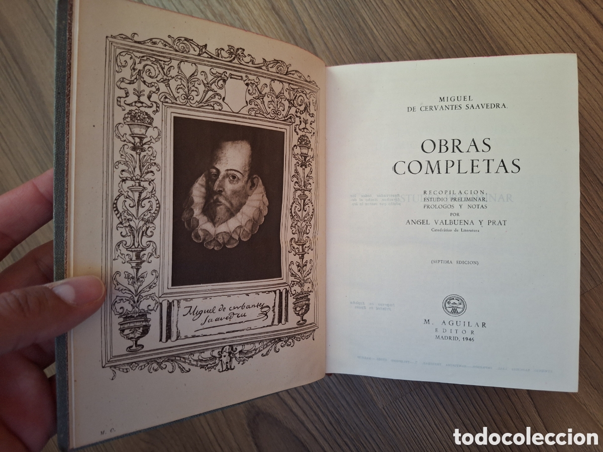 Libros de segunda mano: MIGUEL DE CERVANTES, Obras completas (a&ntilde;o 1946) - Foto 1