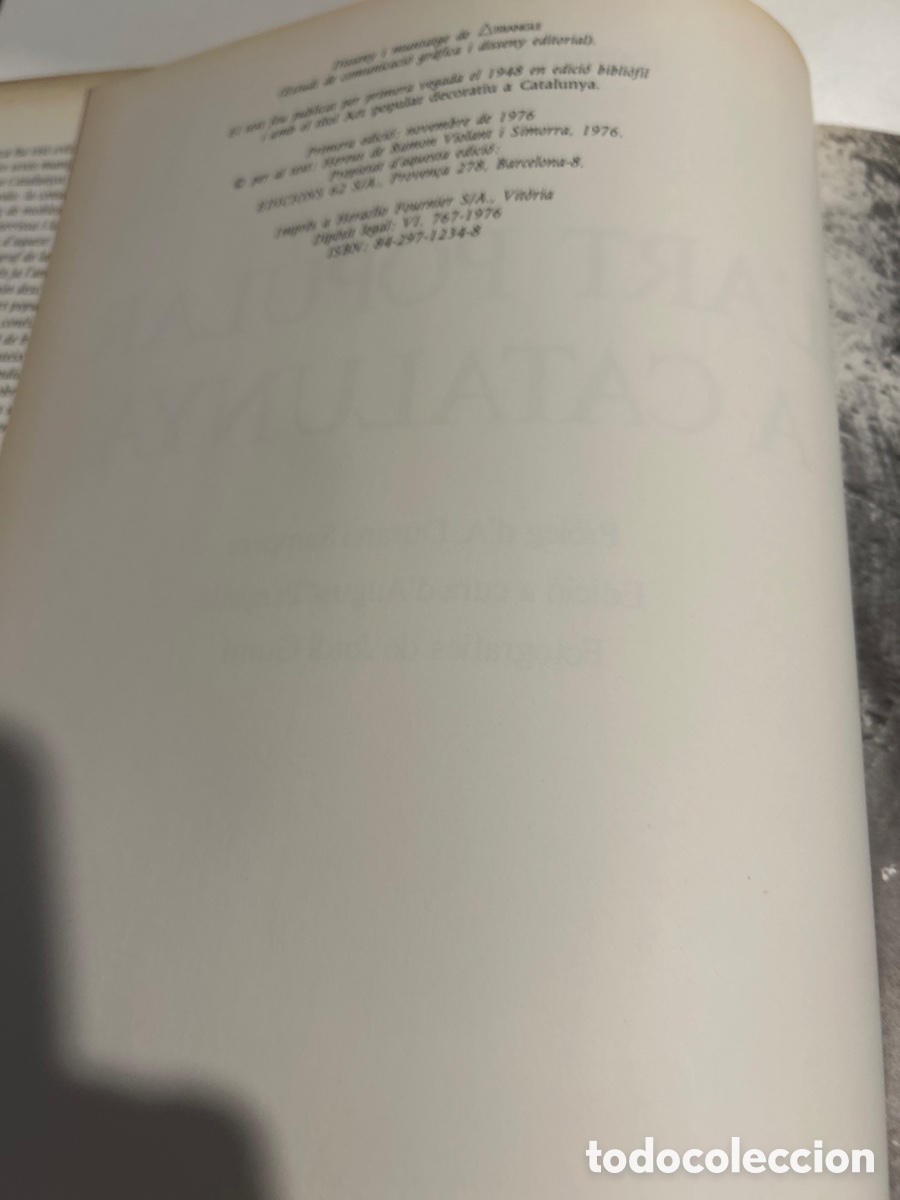 Libros de segunda mano: L&rsquo;art popular a Catalunya per Ramon Violant i Simorra - Foto 3