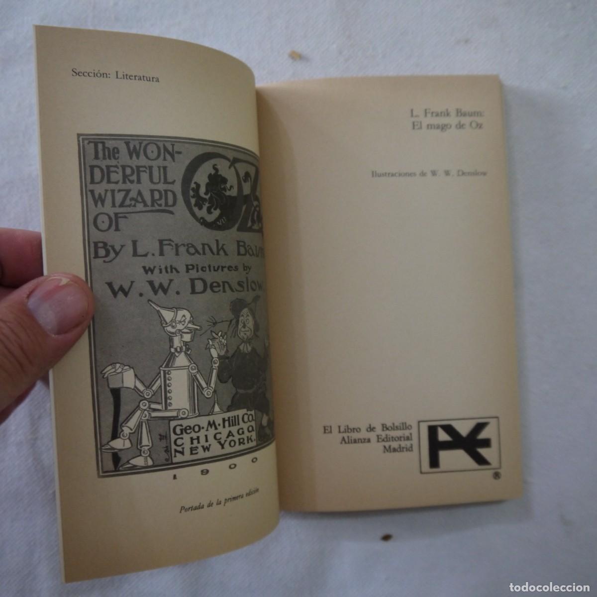 Libros de segunda mano: EL MAGO DE OZ - L. FRANK BAUM - ALIANZA EDITORIAL - 1990 - Foto 4