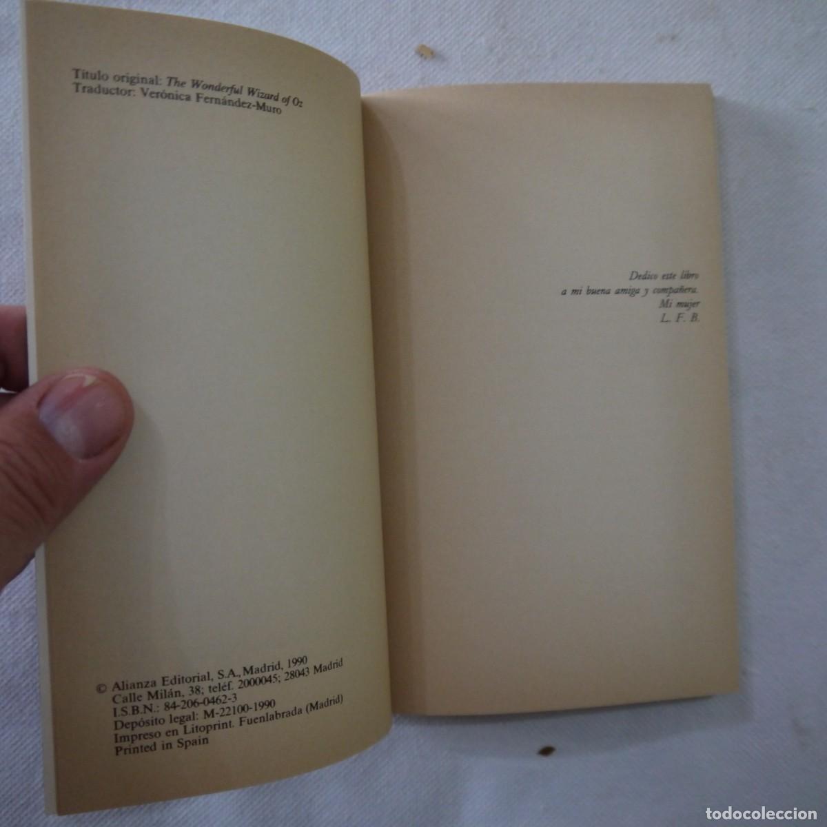 Libros de segunda mano: EL MAGO DE OZ - L. FRANK BAUM - ALIANZA EDITORIAL - 1990 - Foto 5