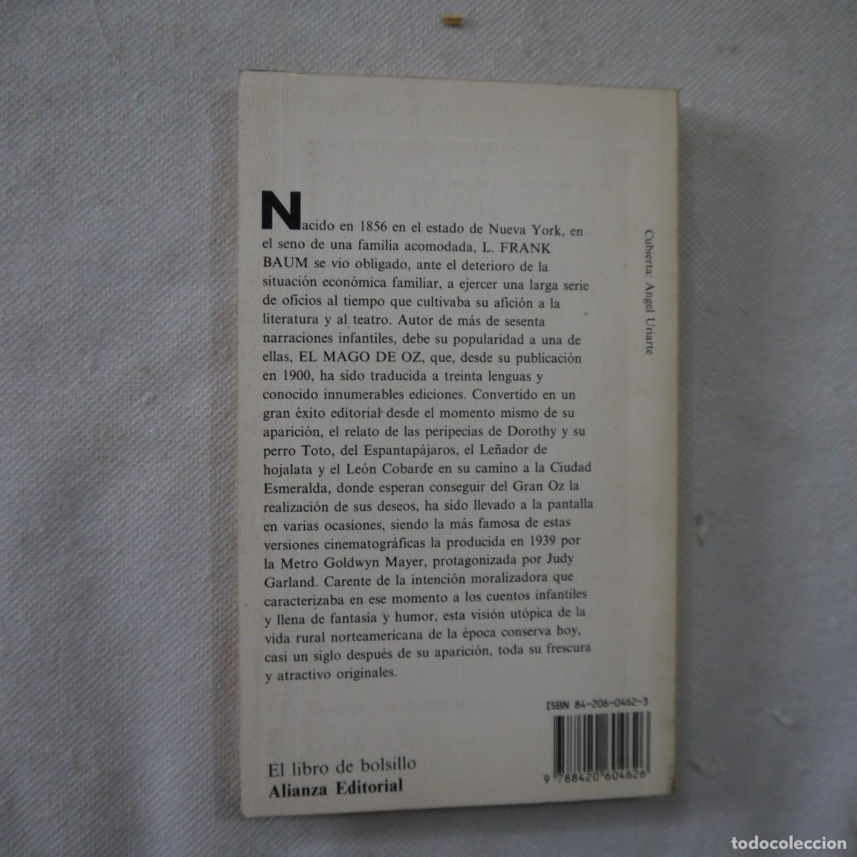 Libros de segunda mano: EL MAGO DE OZ - L. FRANK BAUM - ALIANZA EDITORIAL - 1990 - Foto 13