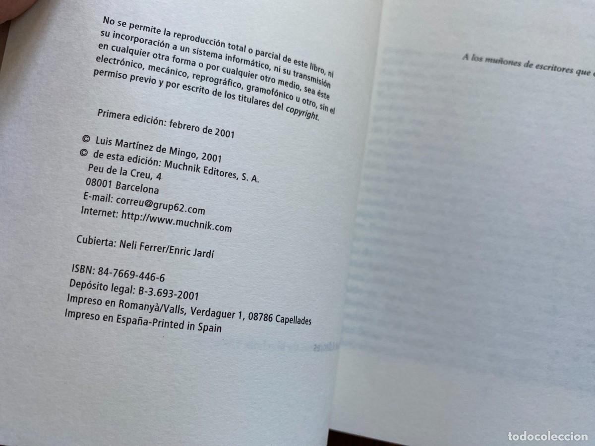 Libros de segunda mano: EL PERRO DE DOSTOIEVSKI. LUIS MARTINEZ DE MINGO - Foto 3
