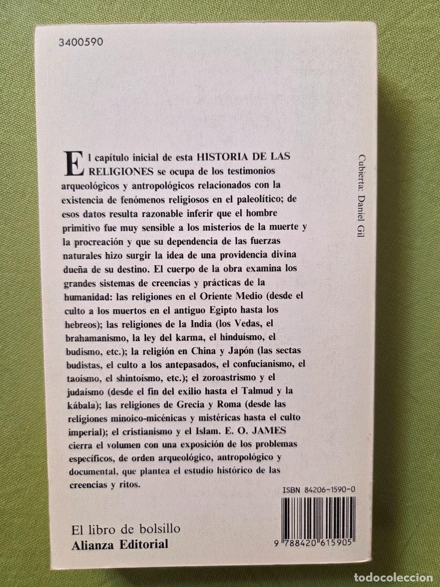 Libros de segunda mano: HISTORIA DE LAS RELIGIONES. E. O. JAMES. - Foto 2