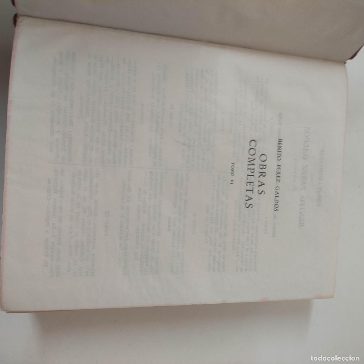 Libros de segunda mano: PEREZ GALDOS OBRAS COMPLETAS VI - Foto 4