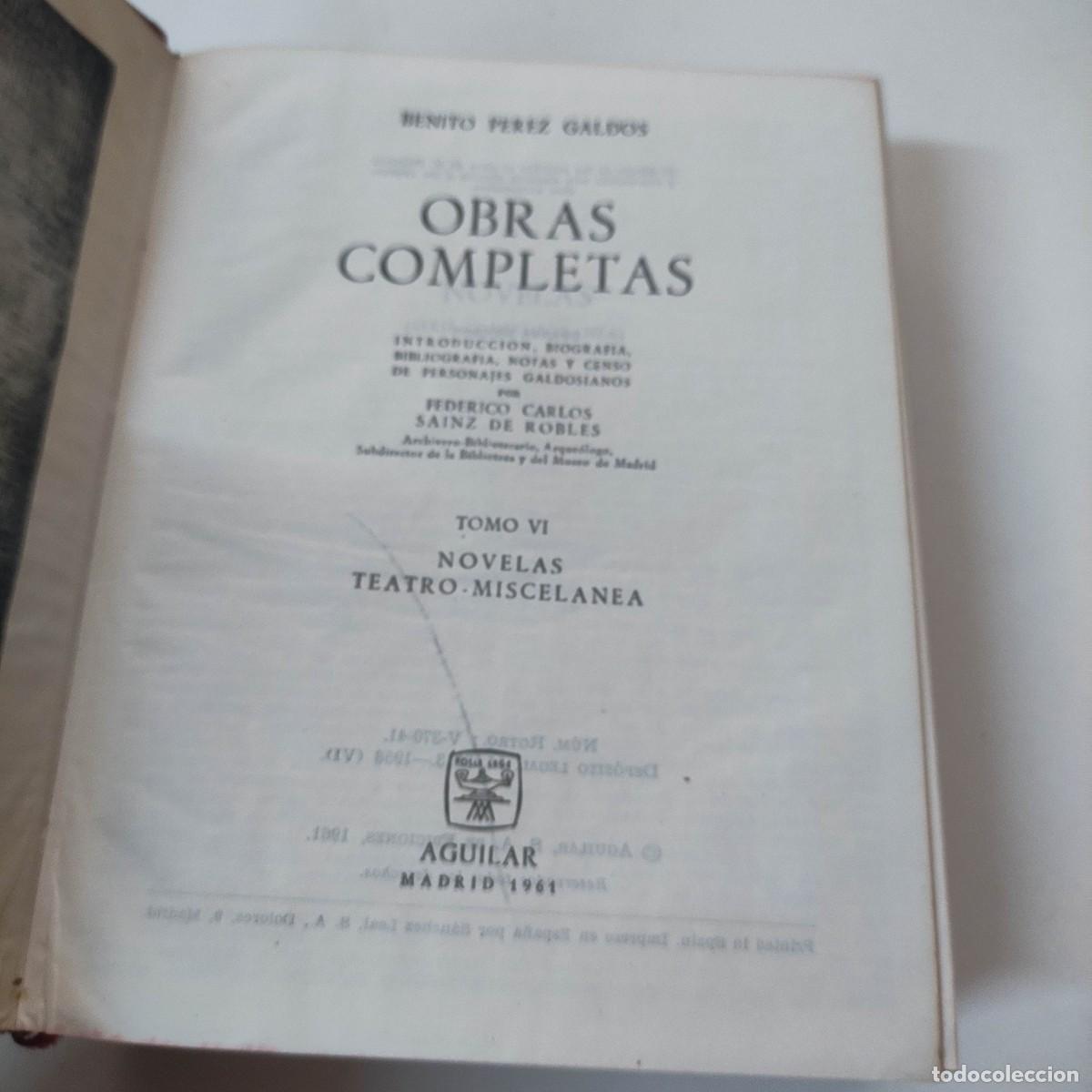 Libros de segunda mano: PEREZ GALDOS OBRAS COMPLETAS VI - Foto 5
