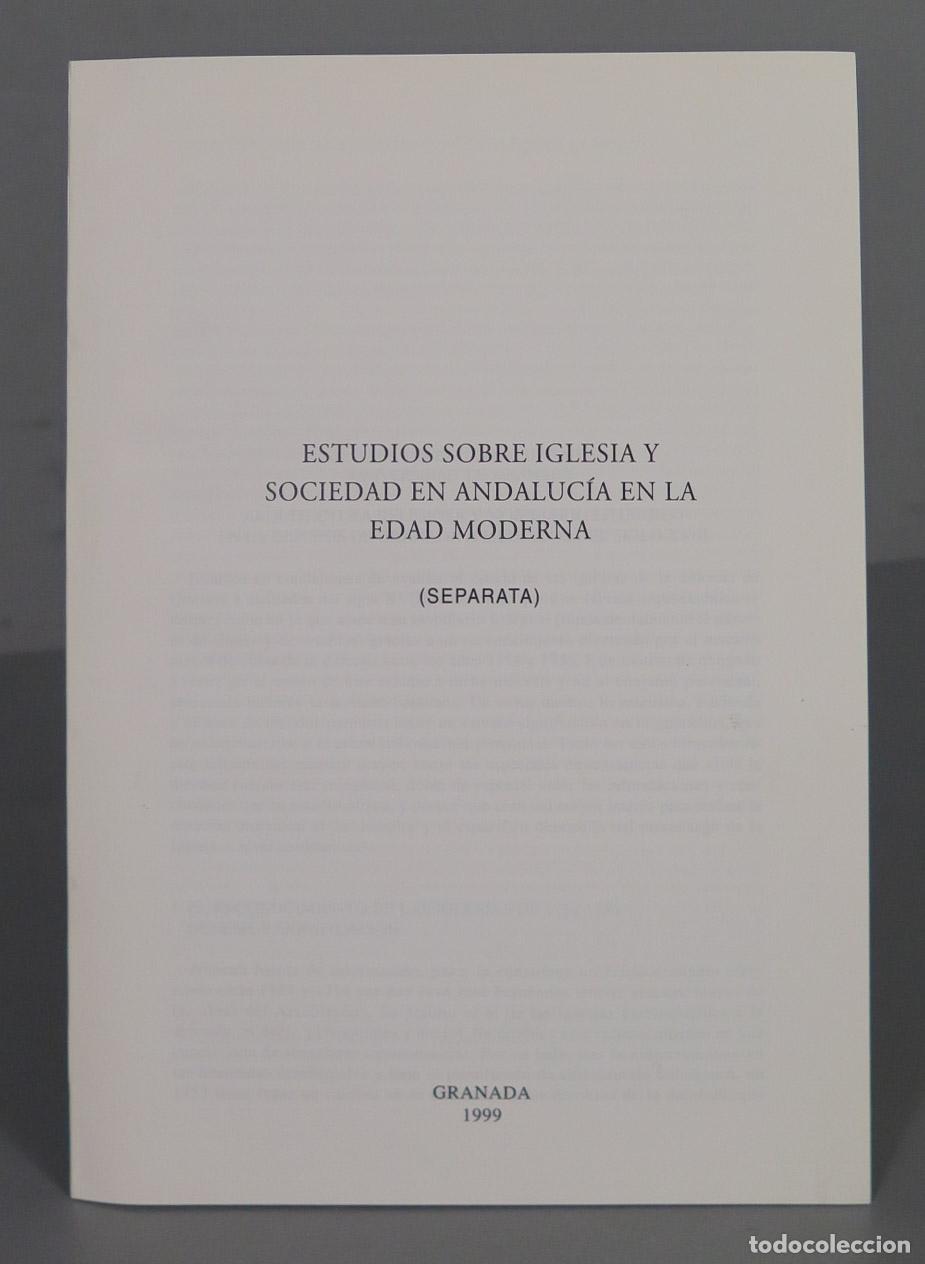 Second hand books: ESTUDIOS SOBRE IGLESIA Y SOCIEDAD EN ANDALUC&Iacute;A EN LA EDAD MODERNA