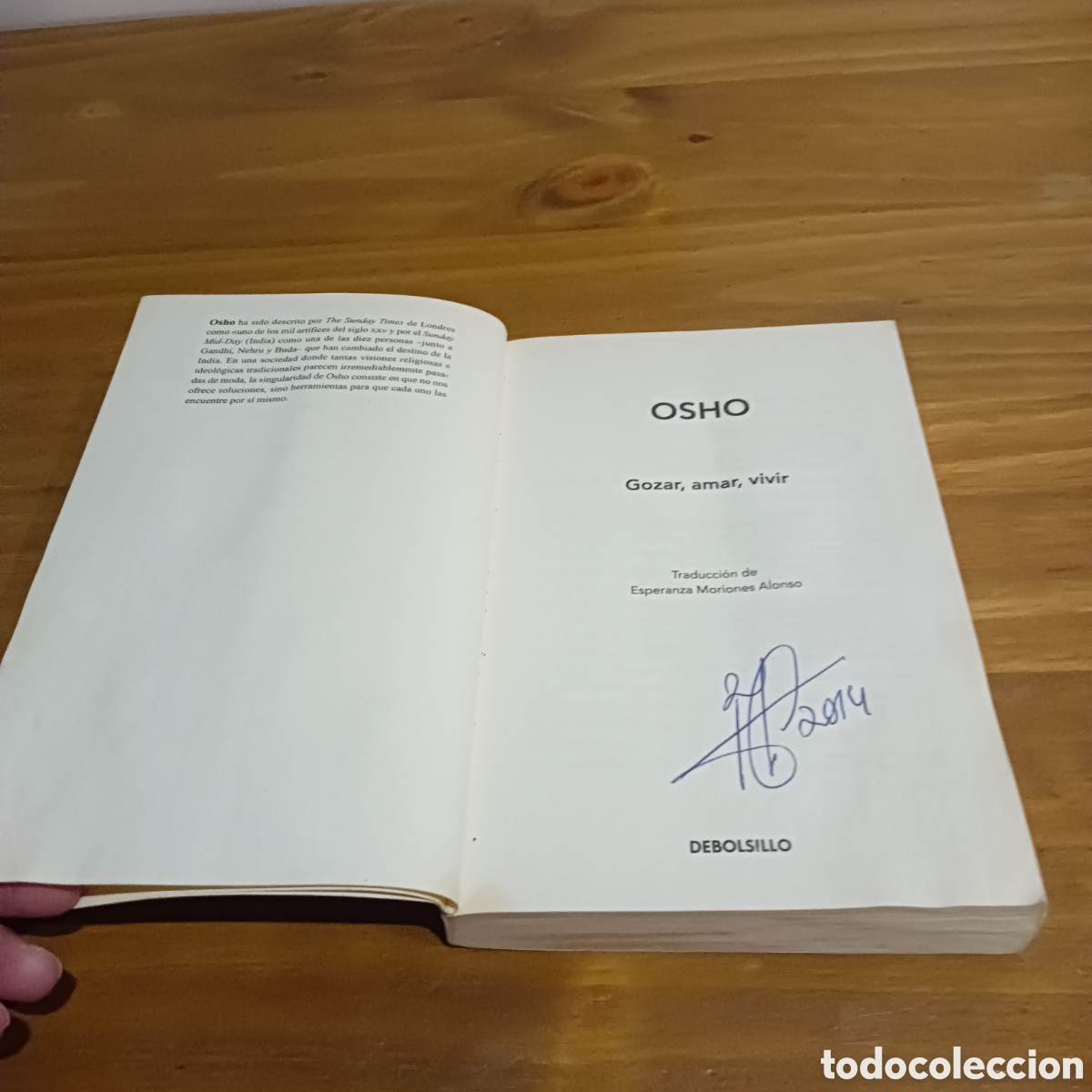 Libros de segunda mano: Osho, gozar, amar , vivir. - Foto 2