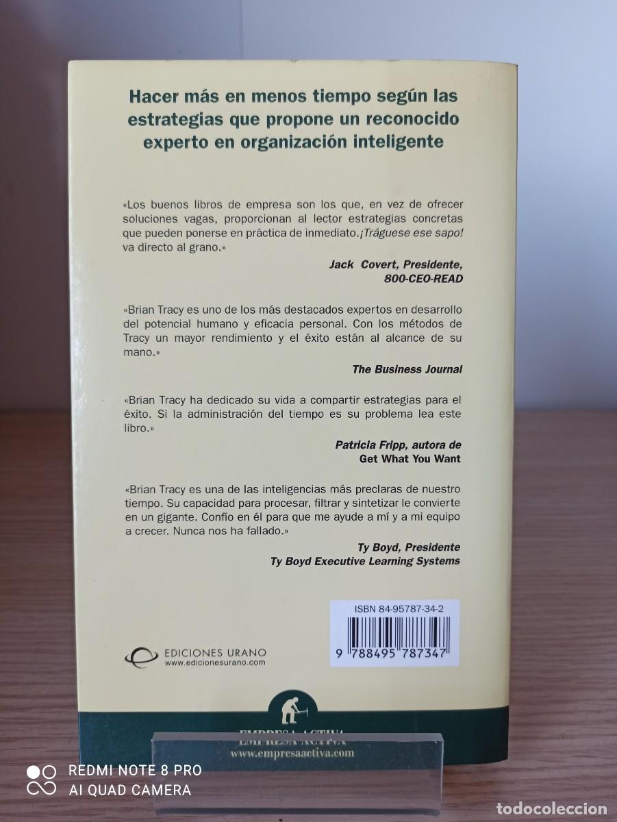 Libros de segunda mano: TRAGUESE ESE SAPO de Brian Tracy (Ed. Empresa Activa) - Foto 2