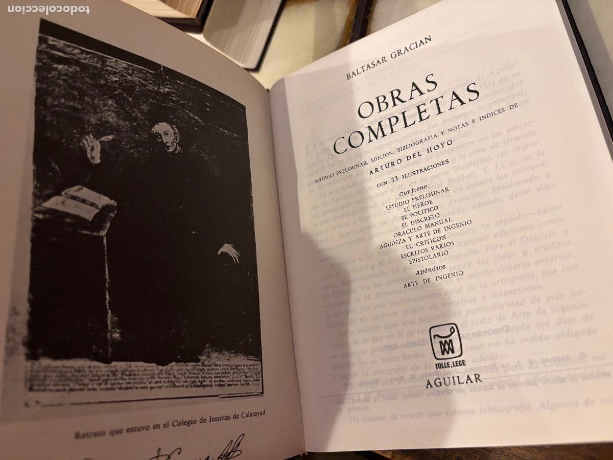 Libros de segunda mano: Baltasar Graci&aacute;n. Obras completas. Aguilar - Foto 2
