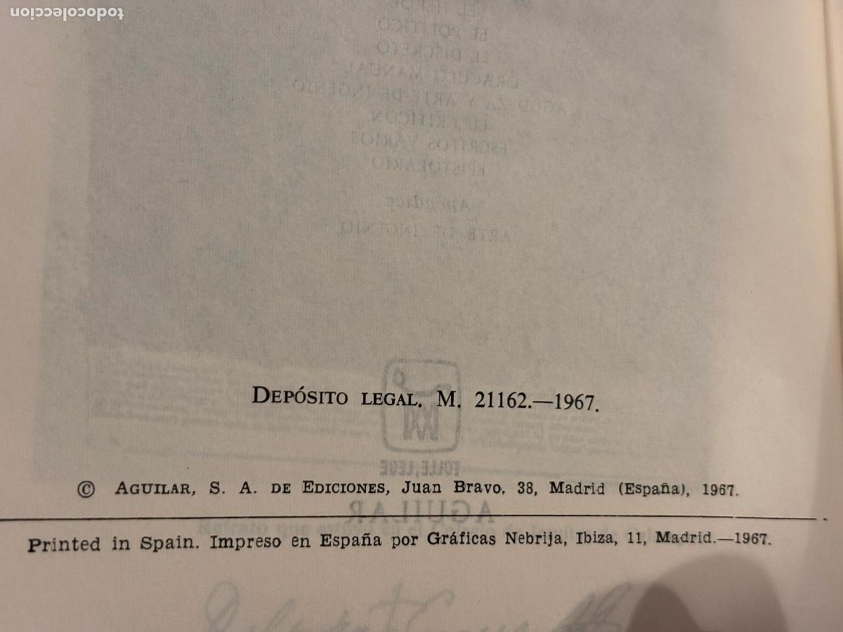 Libros de segunda mano: Baltasar Graci&aacute;n. Obras completas. Aguilar - Foto 3