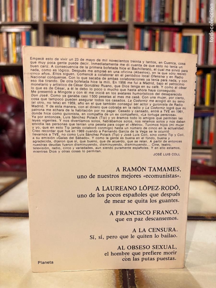 Libros de segunda mano: Las dedicatorias de Coll. PEDIDO M&Iacute;NIMO 5&euro; - Foto 2