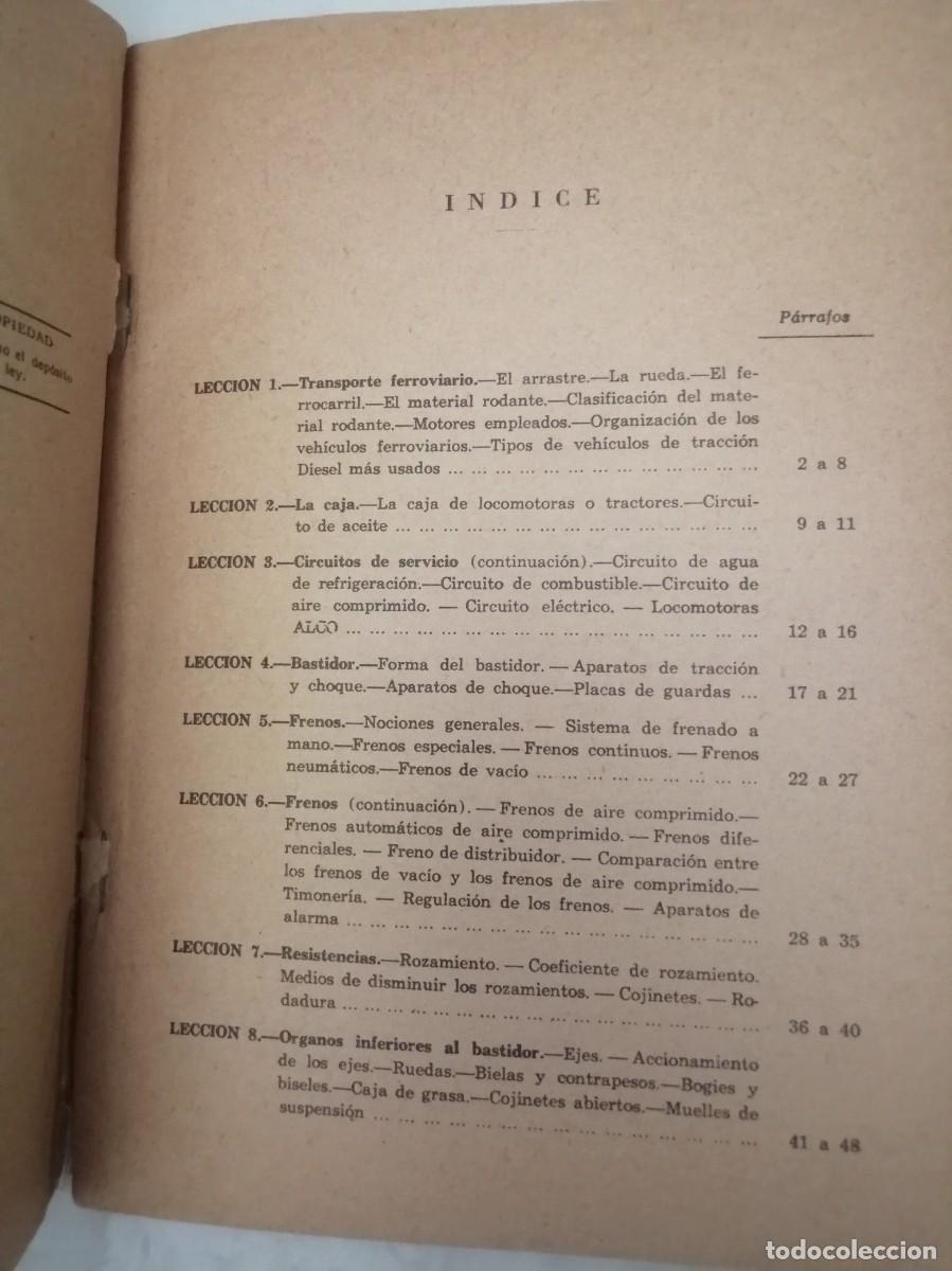 Libros de segunda mano: RENFE: Conocimientos Pr&aacute;cticos Sobre El Material de Tracci&oacute;n Di&eacute;sel - Foto 5