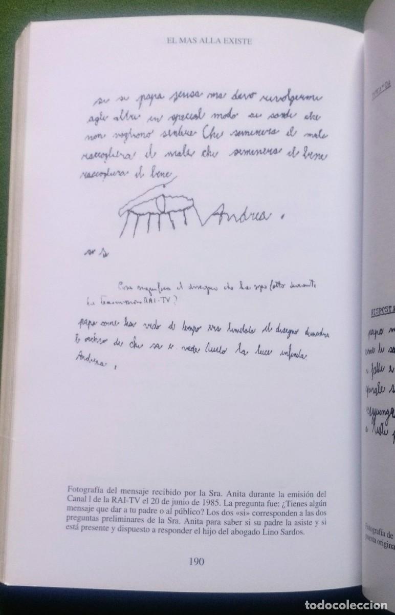 Libros de segunda mano: MAS ALL&Agrave; EXISTE. UN TESTIMONIO EXCEPCIONAL RIGOROSAMENTE DOCUMENTADO - LINO SARDOS ALBERTINI - D20 - Foto 7