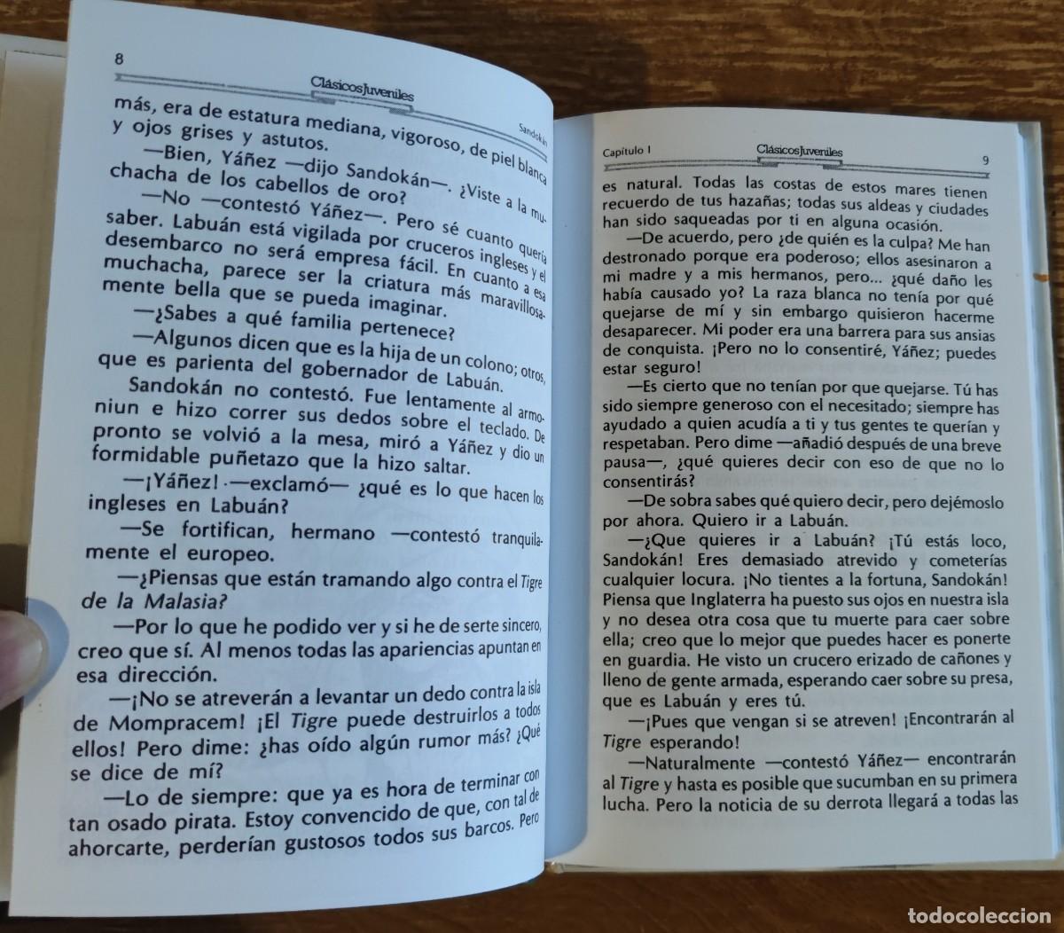 Libros de segunda mano: Libro - Sandokan (1991) Emilio Salgari. Grafalco - Foto 2