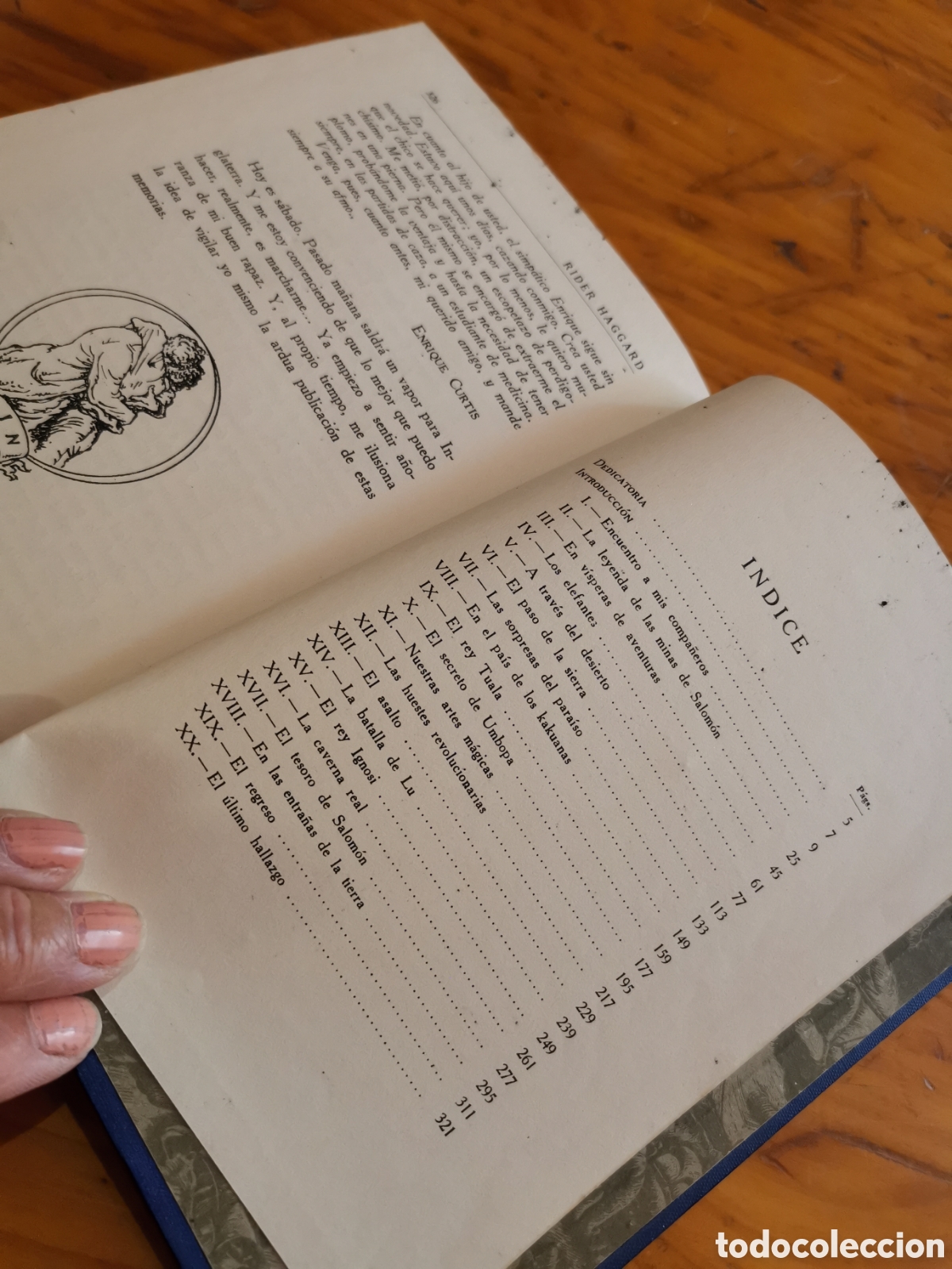 Libros de segunda mano: Libro las minas de Salom&oacute;n,rider haggard, a&ntilde;o 1952 - Foto 7