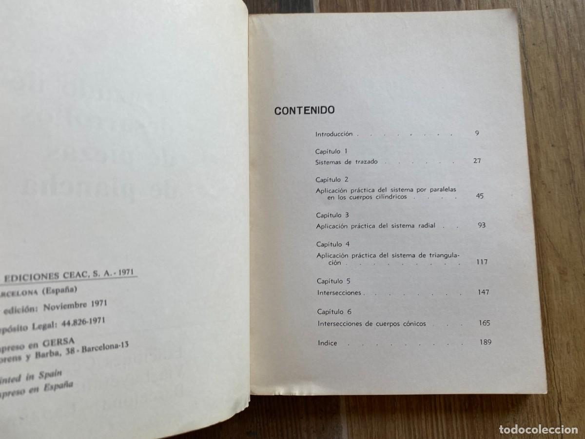 Libros de segunda mano: TRAZADO DE DESARROLLOS DE PIEZAS DE PLANCHA. JOS&Eacute; MANUEL S&Aacute;ENZ ECHEVARR&Iacute;A. EDICIONES CEAC - Foto 5