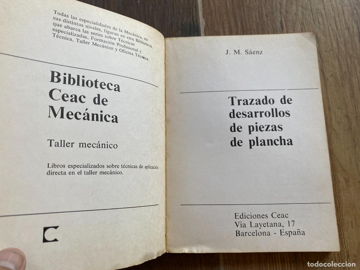 Libros de segunda mano: TRAZADO DE DESARROLLOS DE PIEZAS DE PLANCHA. JOS&Eacute; MANUEL S&Aacute;ENZ ECHEVARR&Iacute;A. EDICIONES CEAC - Foto 6