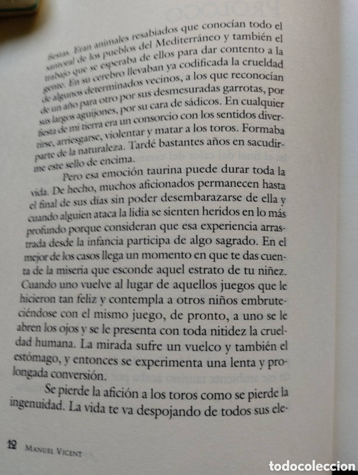 Libros de segunda mano: ANTITAUROMAQUIA, MANUEL VICENT - Foto 8