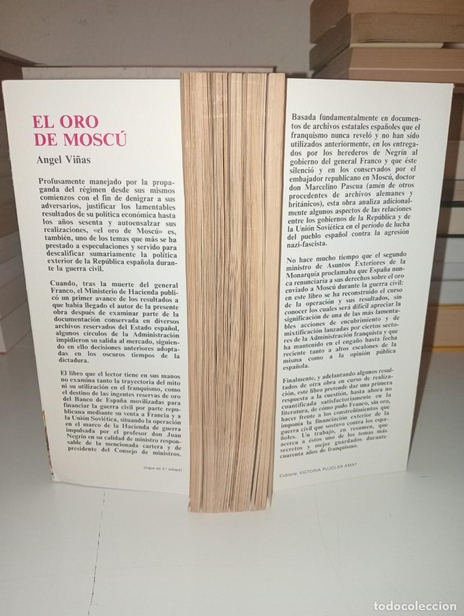 Libros de segunda mano: El oro de Mosc&uacute;. &Aacute;ngel Vi&ntilde;as - Foto 4