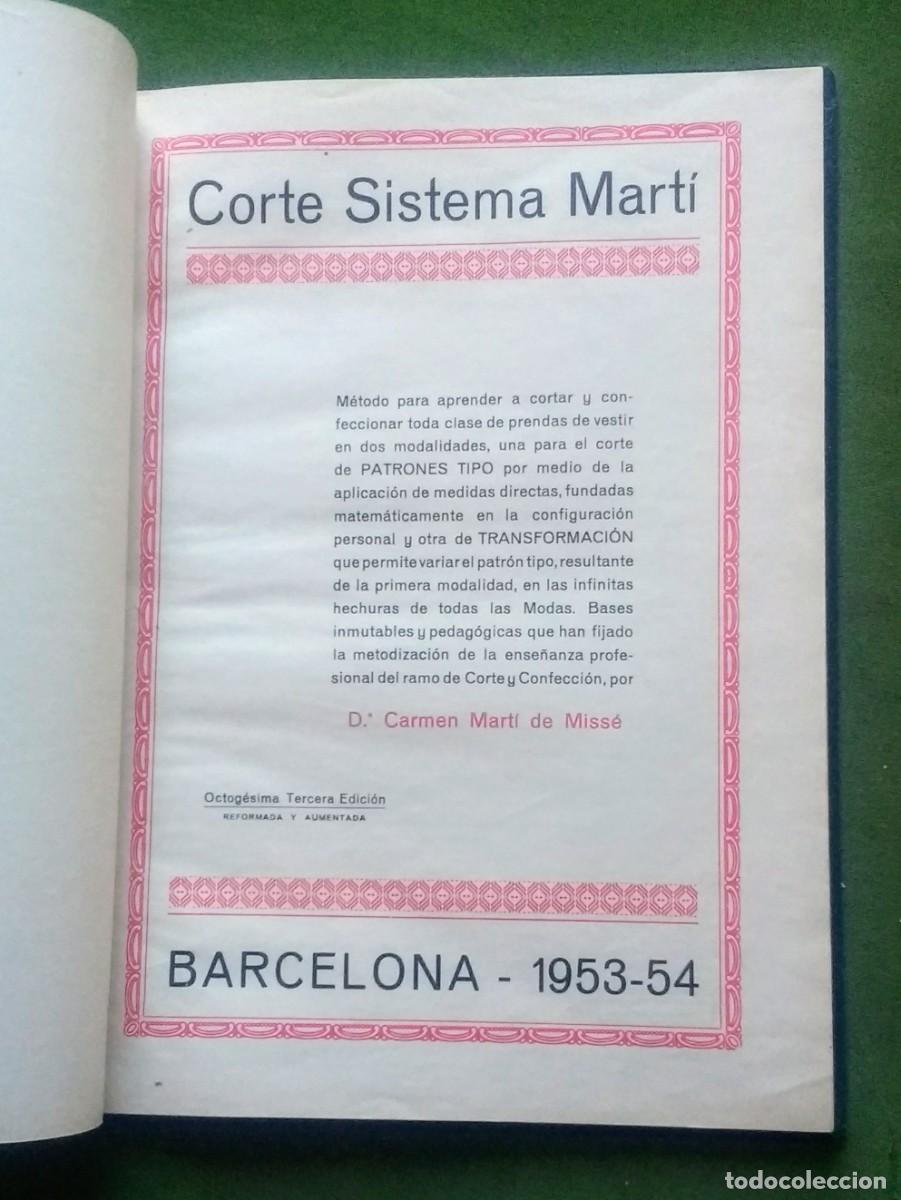 Libros de segunda mano: CORTE Y CONFECCI&Oacute;N. SISTEMA MART&Iacute;. MODISTERIA. - Foto 2
