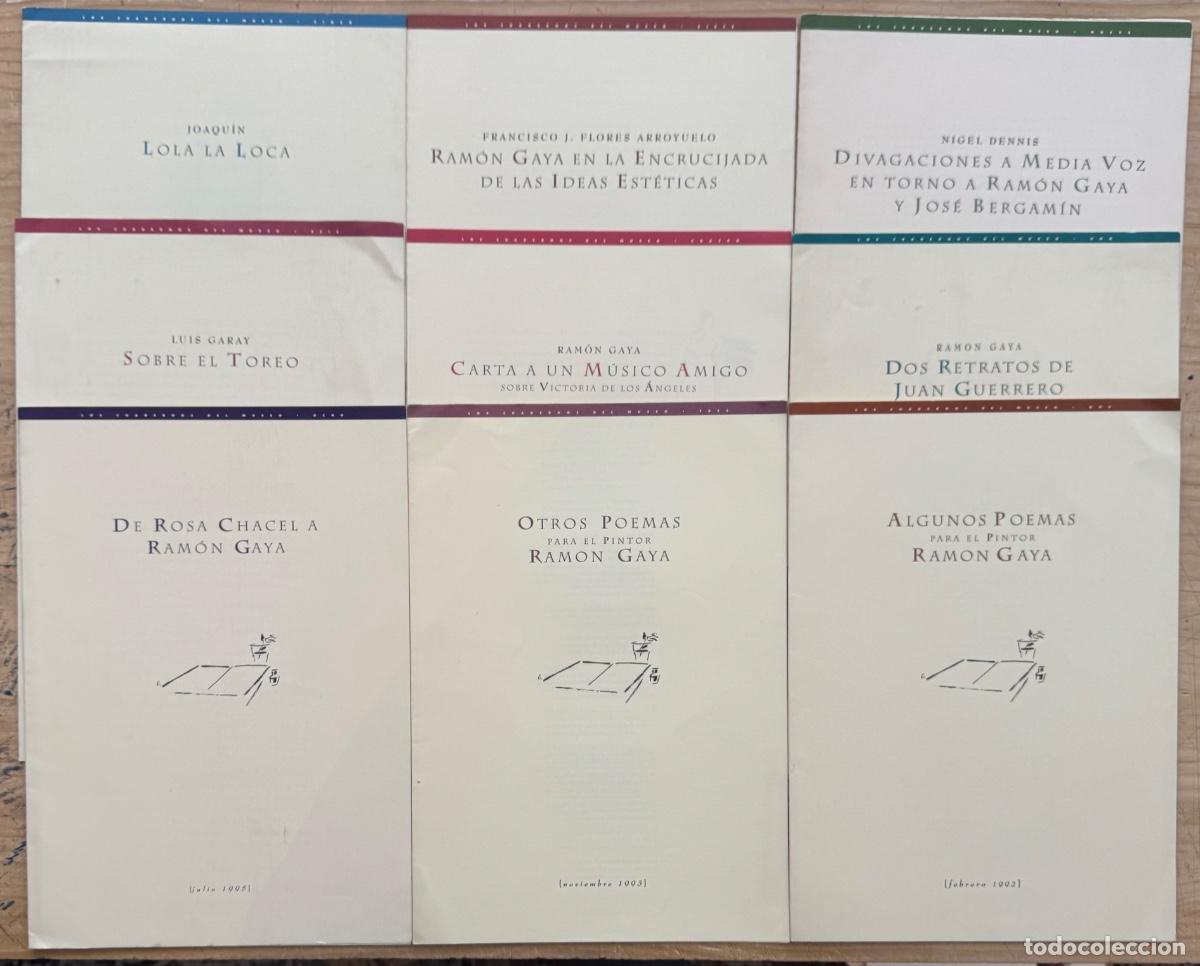Libros de segunda mano: Los Cuadernos del Museo Ram&oacute;n Gaya. N&uacute;meros 1-9 - Foto 1