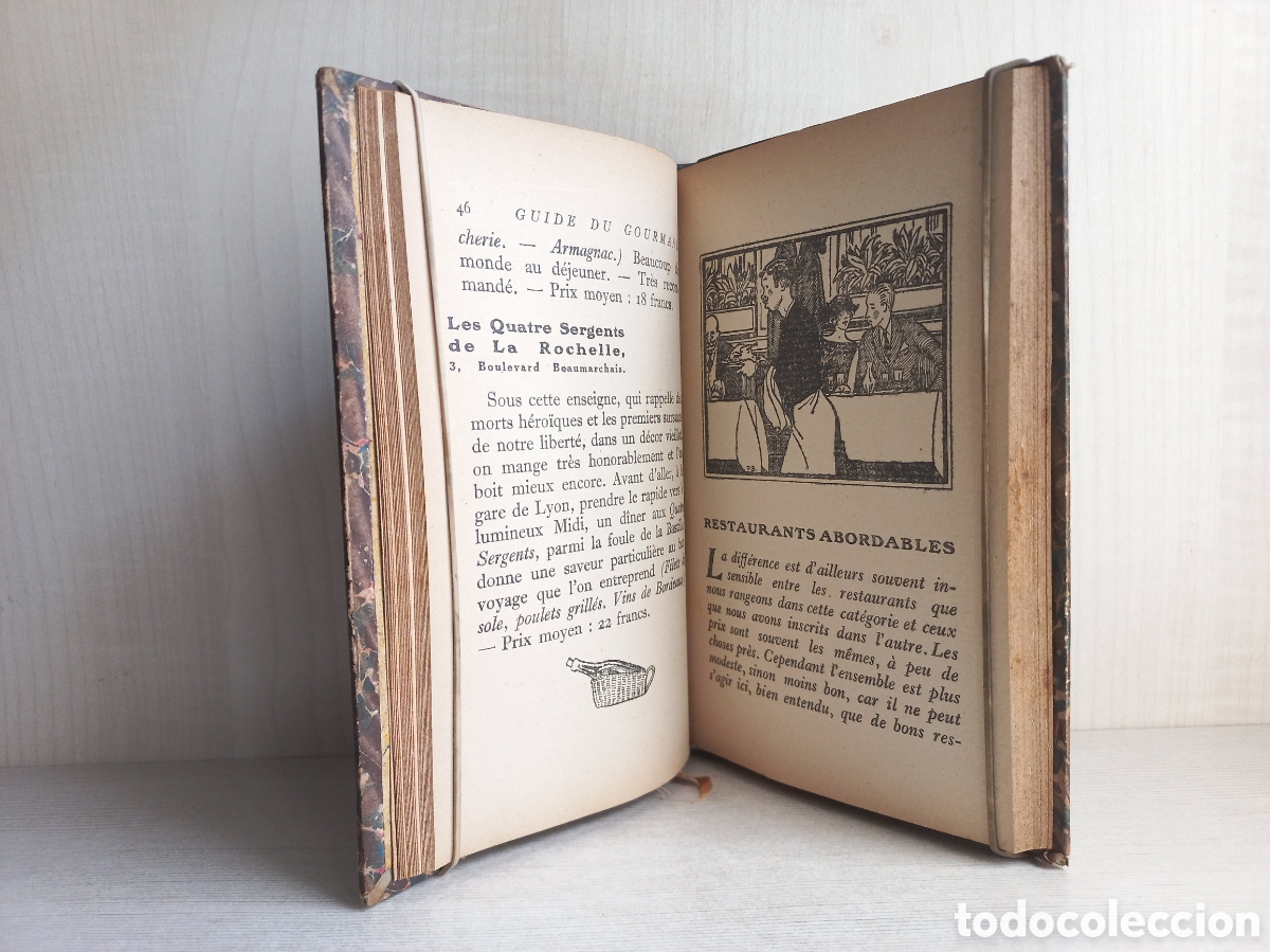 Libros de segunda mano: Le guide du Gourmand a Paris. Robert-Robert. Bernard Grasset, 1922. - Foto 6