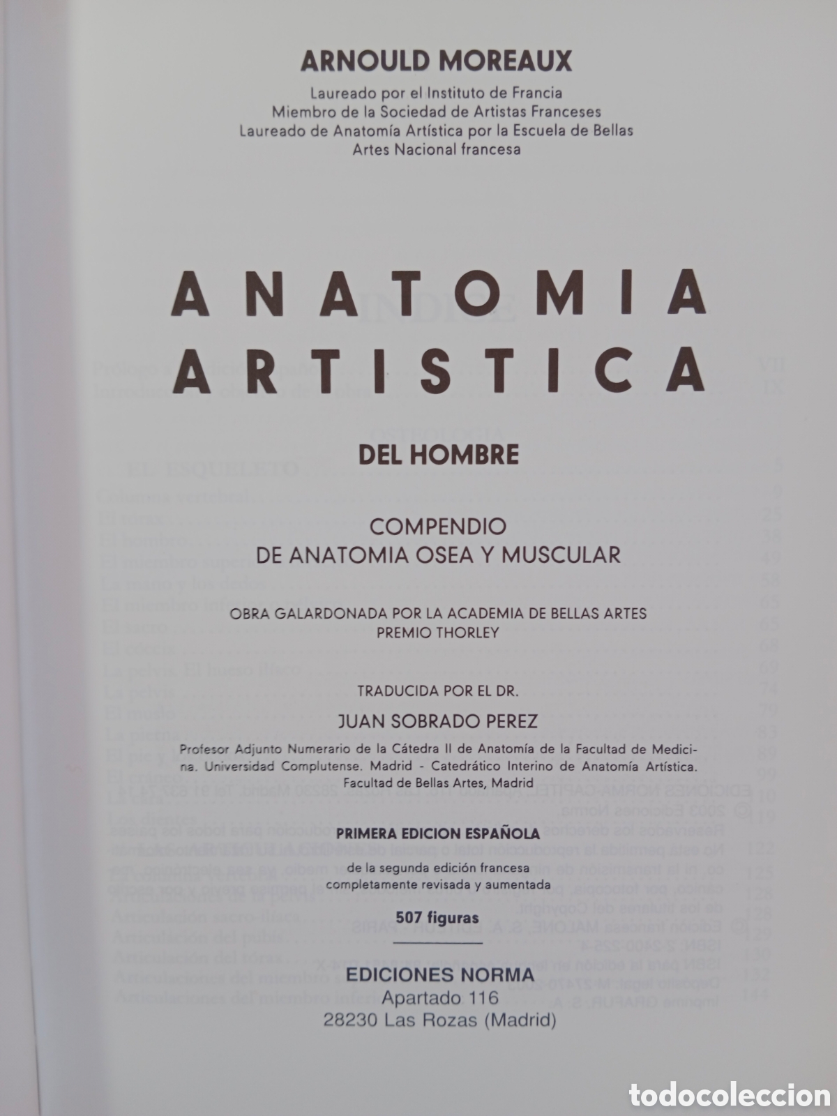 Libros de segunda mano: ARNOLUD MOREAUX , ANATOM&Iacute;A ART&Iacute;STICA DEL HOMBRE, ED. NORMA - Foto 5