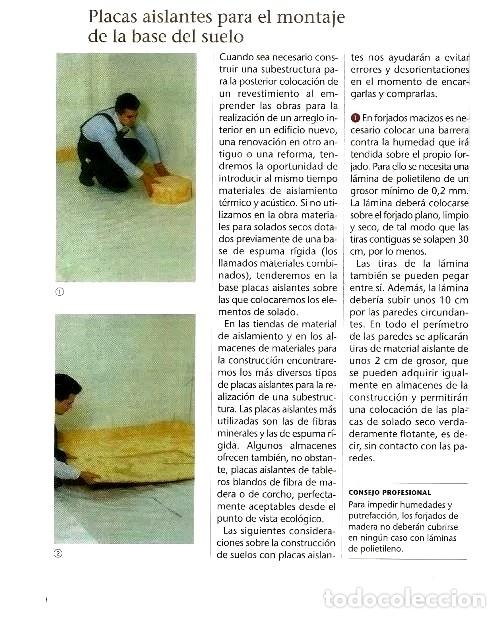 Libros de segunda mano: �F1390 - COMO COLOCAR SUELOS DE MOQUETA. PARQUE. PVC. - Foto 2