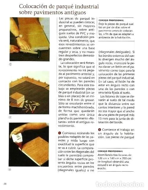 Libros de segunda mano: �F1390 - COMO COLOCAR SUELOS DE MOQUETA. PARQUE. PVC. - Foto 6