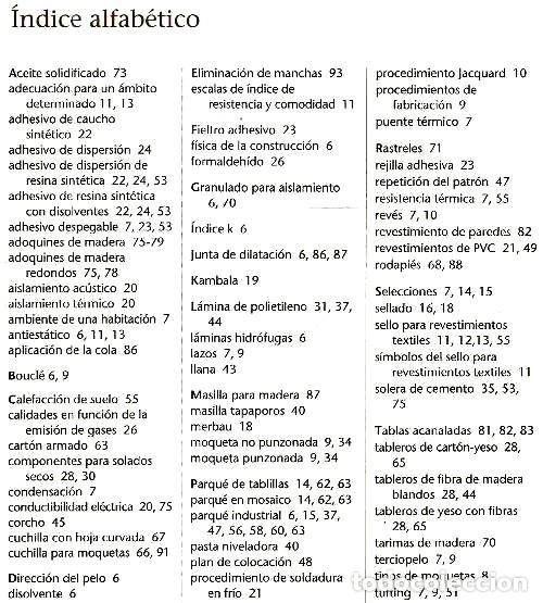 Libros de segunda mano: �F1390 - COMO COLOCAR SUELOS DE MOQUETA. PARQUE. PVC. - Foto 8