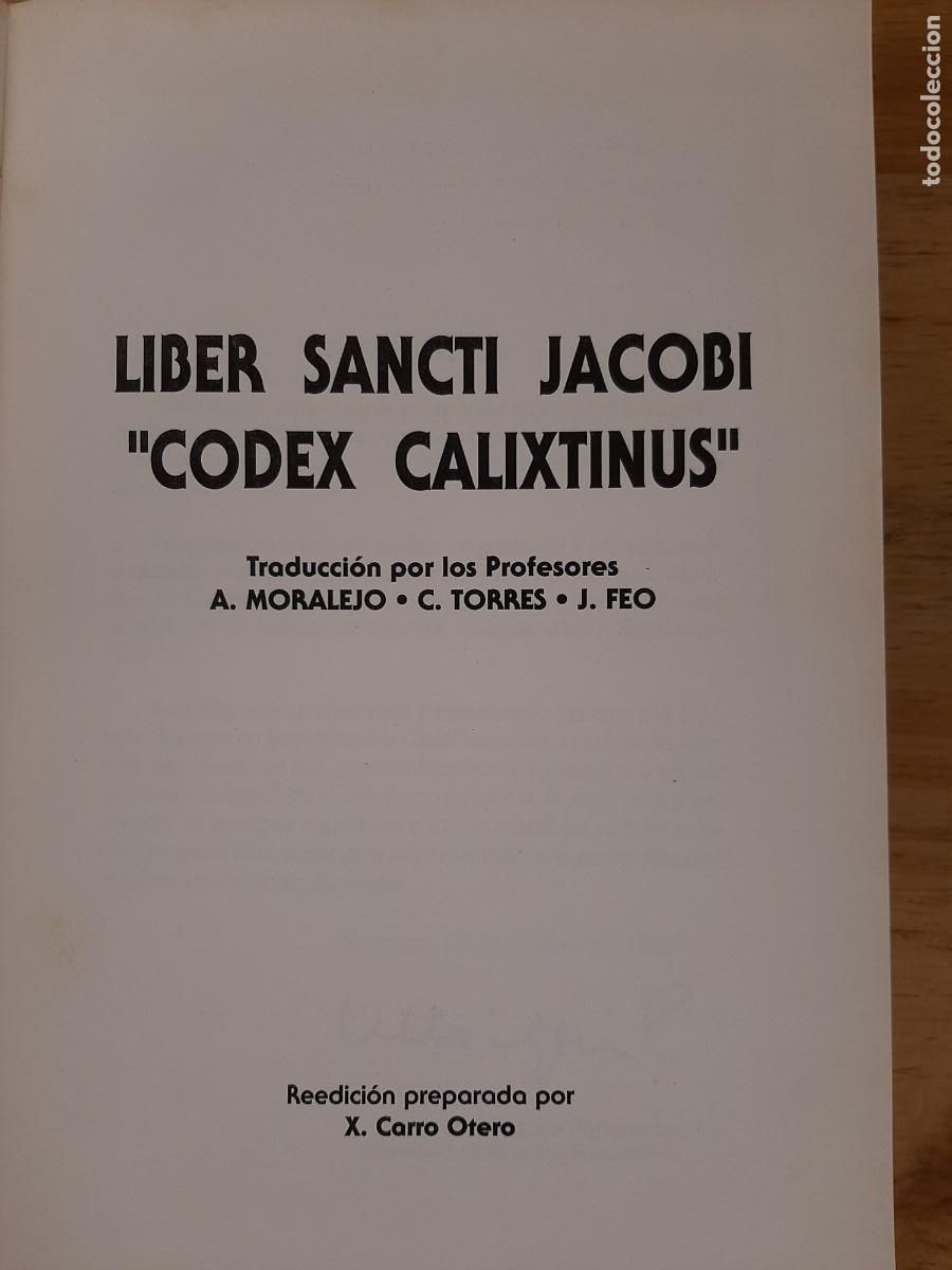 Libros de segunda mano: Liber Sancti Jacobi Codex Calixtinus - - Foto 5