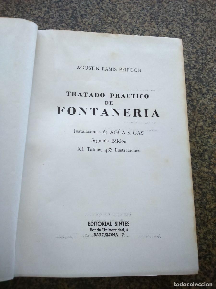 Libri di seconda mano: TRATADO PRACTICO DE FONTANERIA. INSTALACIONES DE AGUA Y GAS -- AGUSTIN RAMIS -- 1964 --