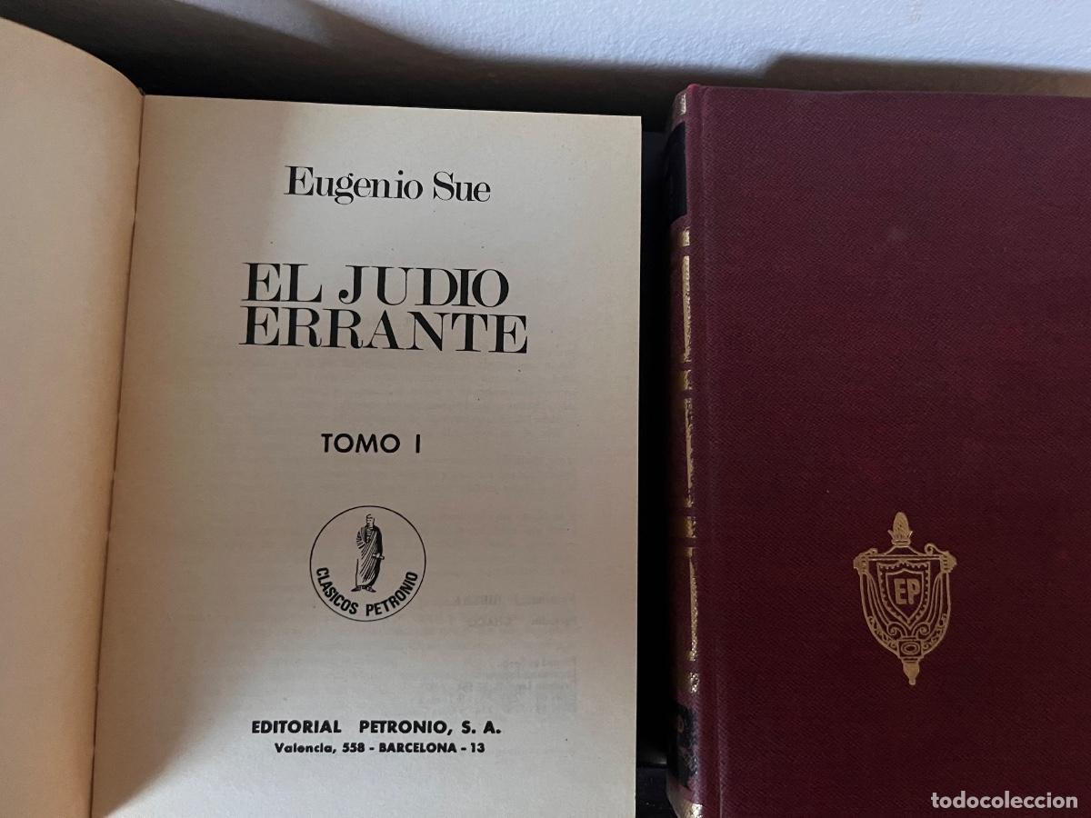 Libros de segunda mano: El judio errante COMPLETA Dos tomos, E. Sue, Ed. Petronio, 1973. - Foto 4
