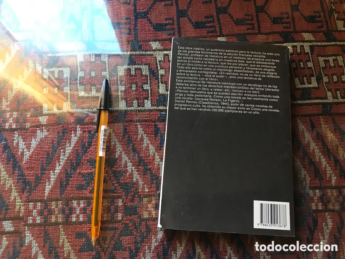 Libros de segunda mano: Como una novela. Daniel Pennac. Anagrama. Colecci&oacute;n argumentos. - Foto 3
