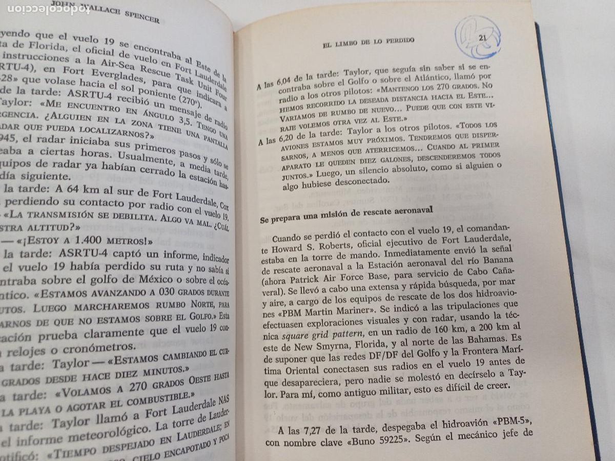 Libros de segunda mano: EL LIMBO DE LO PERDIDO/EL TRIANGULO DE LAS BERMUDAS Y LAS MISTERIOSAS DESAPARICIONES/JOHN WALLACE. - Foto 2