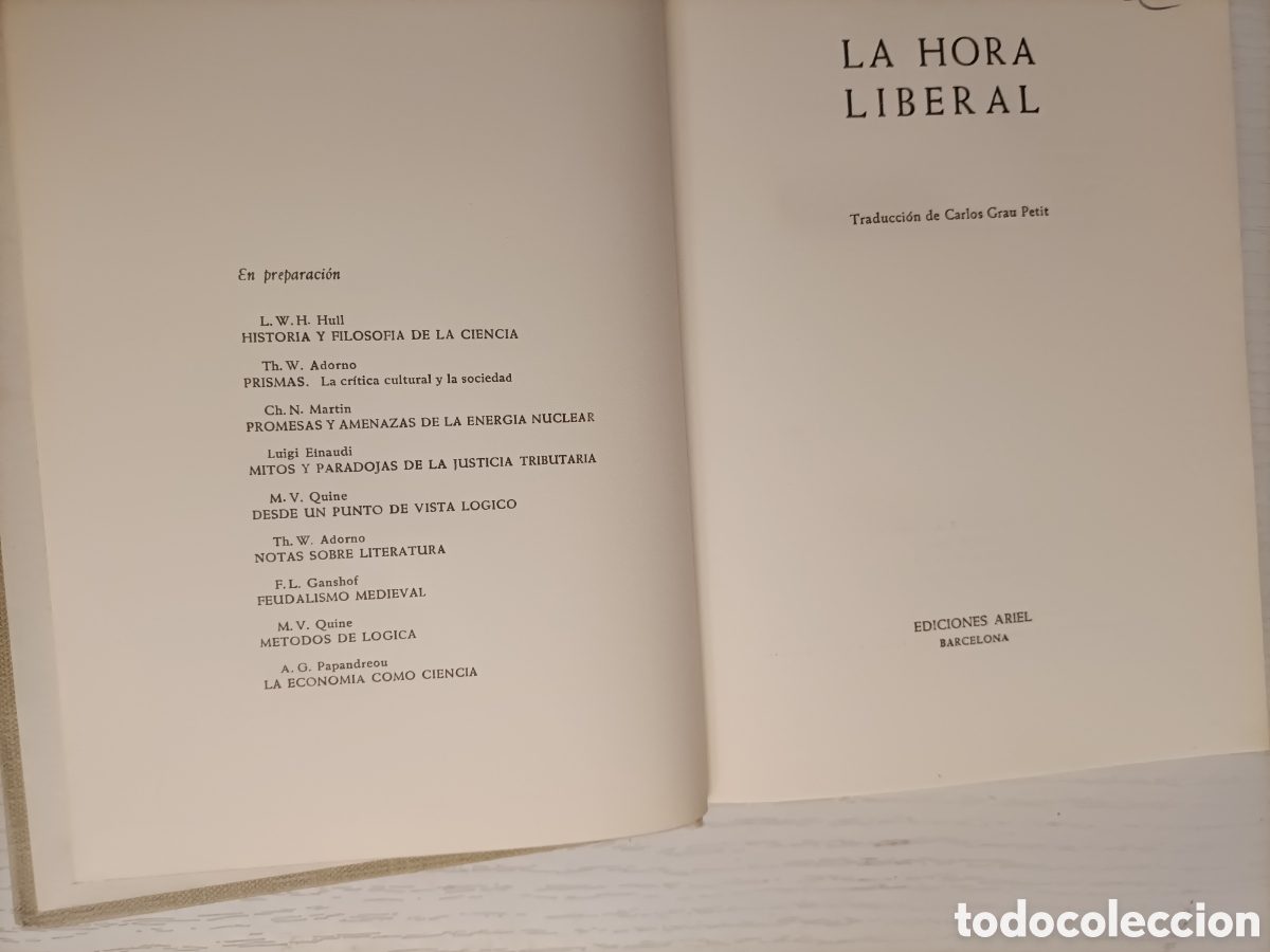 Libros de segunda mano: La hora liberal. John Kenneth - Foto 5