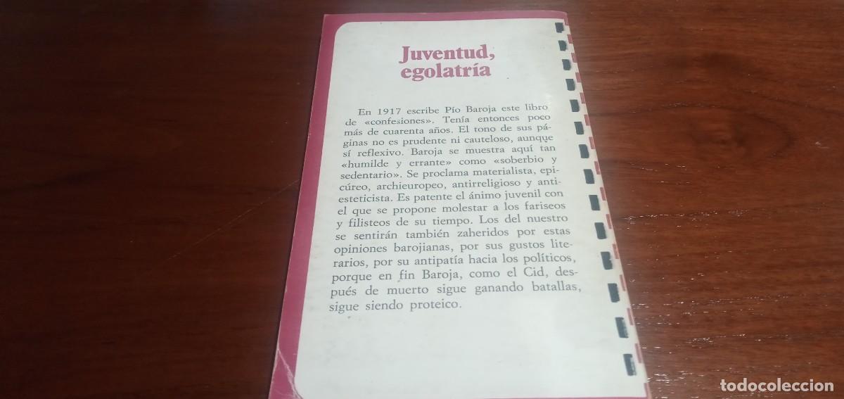 Libros de segunda mano: Juventud, egolatr&iacute;a P&iacute;o Baroja Taurus - Foto 2