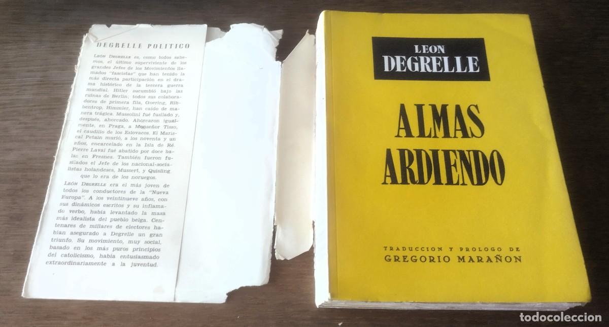 Libros de segunda mano: Leon Degrelle, Almas ardiendo, Madrid 1954 - Foto 2