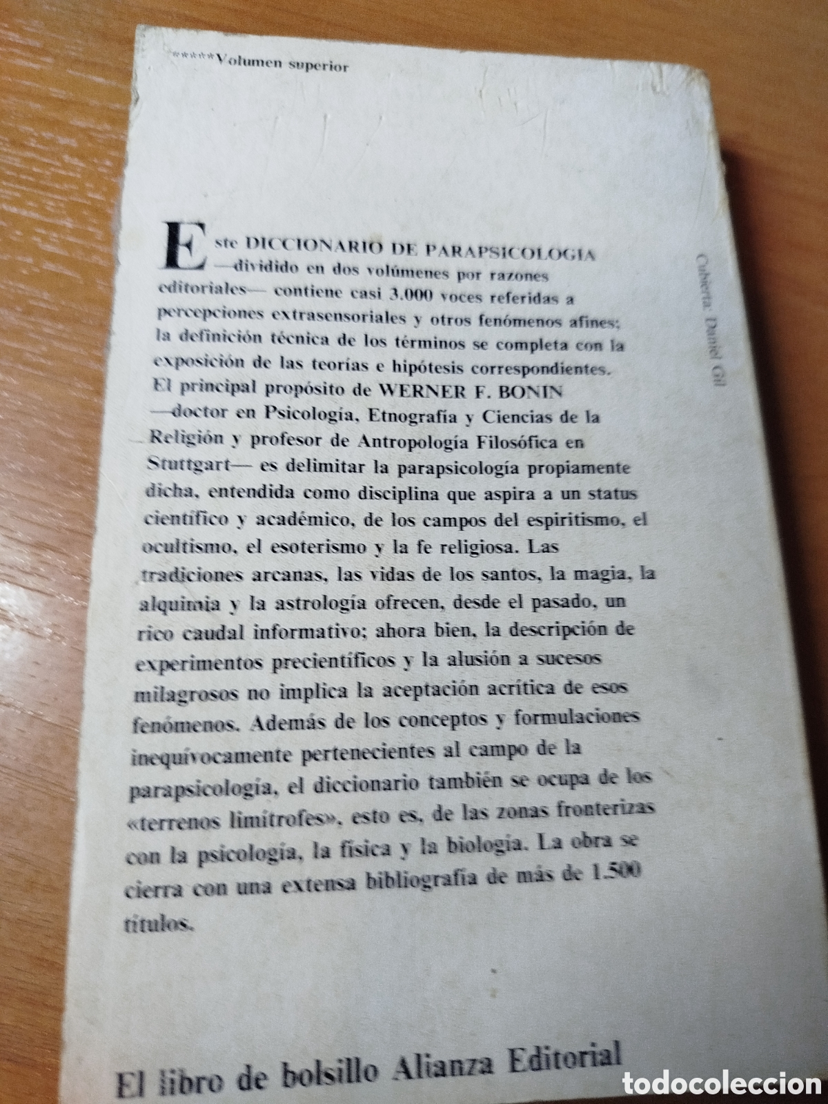 Libros de segunda mano: Diccionario de parapsicolog&iacute;a 2. Werner e bonin - Foto 2