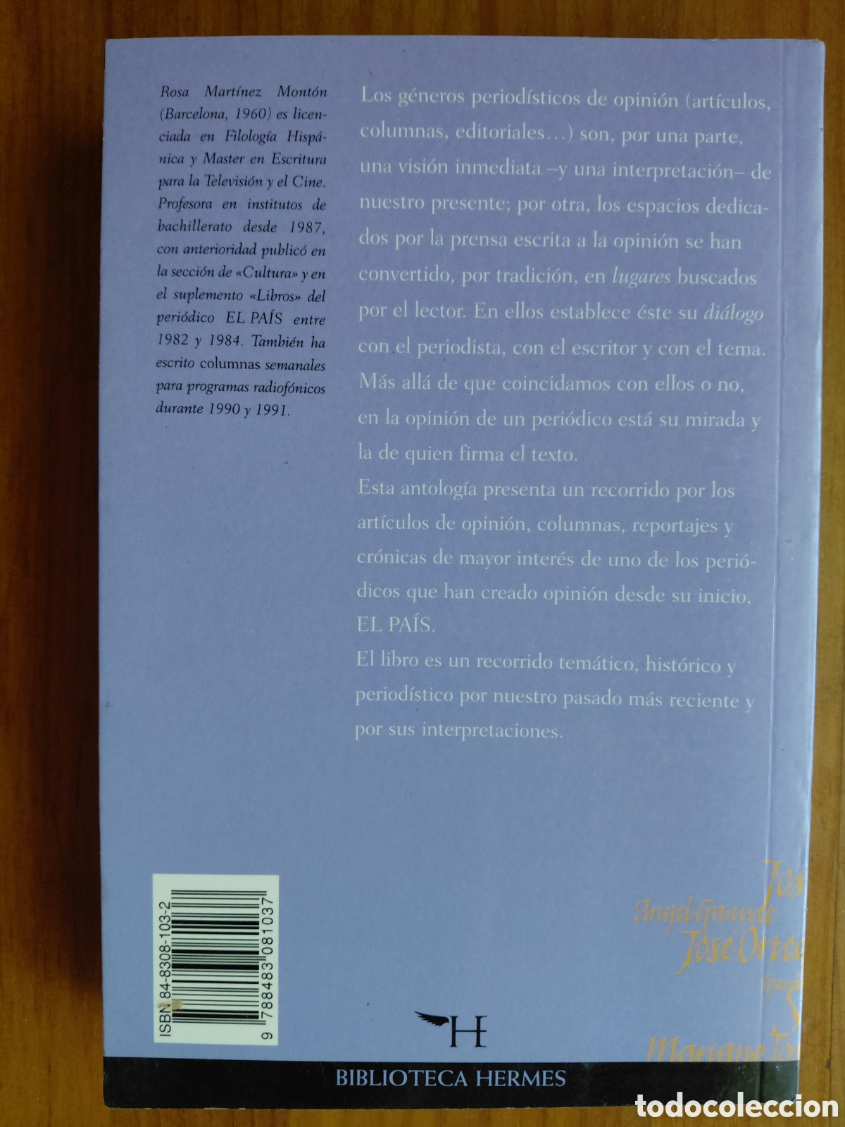 Libros de segunda mano: Textos period&iacute;sticos de opini&oacute;n ( 1975-1996 ) - Foto 2