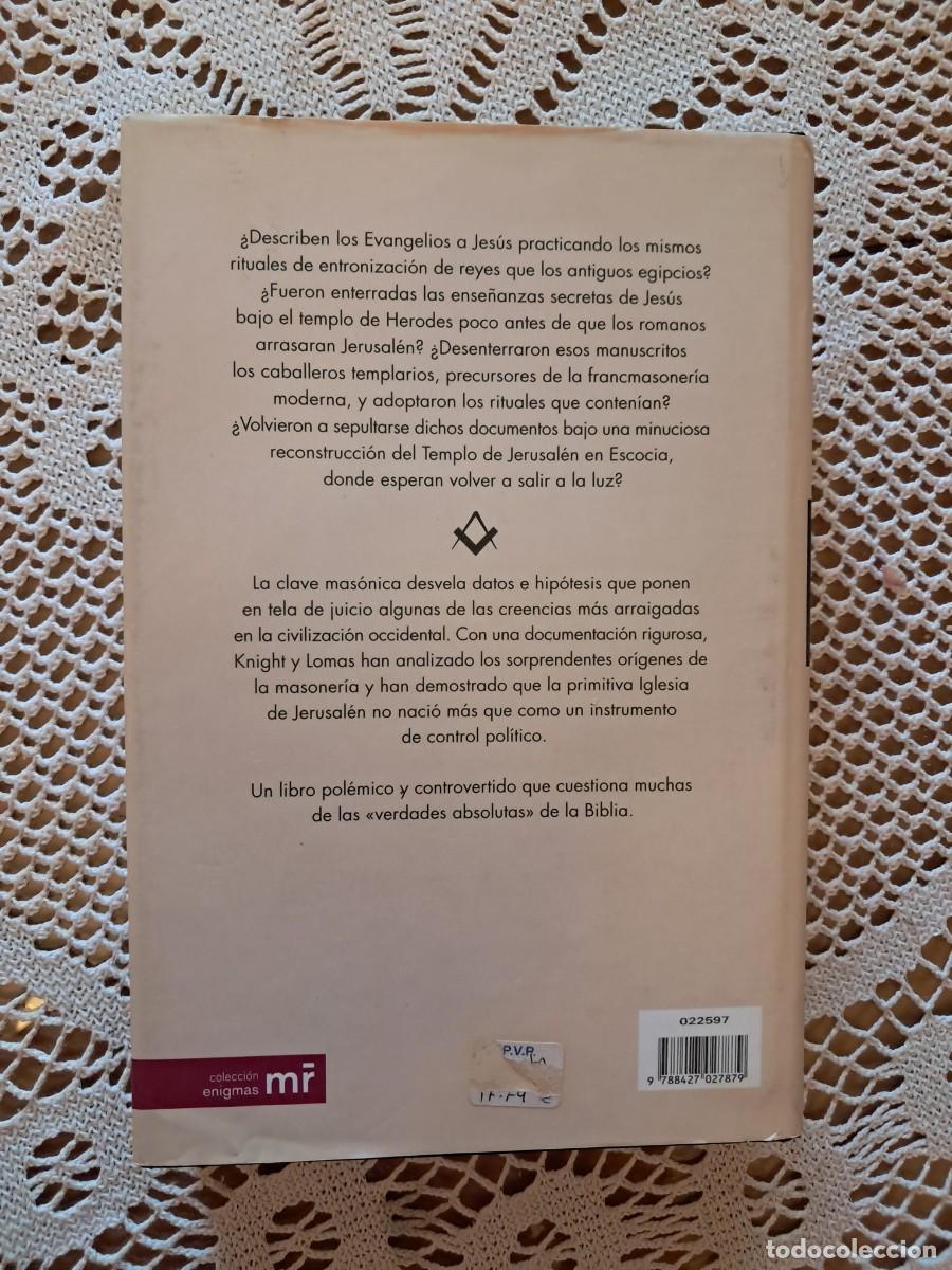 Libros de segunda mano: La clave mas&oacute;nica Christopher Knight y Robert Lomas - Foto 2