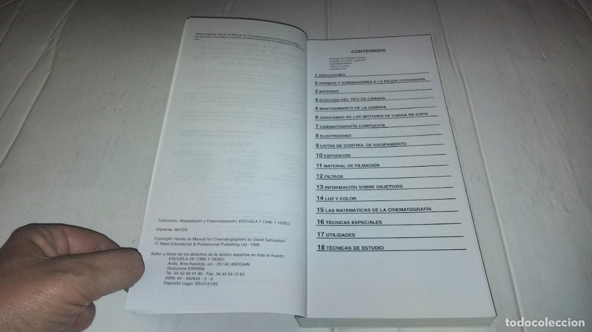 Libros de segunda mano: El manual t&eacute;cnico del cine - David Samuelson - Escuela de cine y v&iacute;deo - ISBN 9788493284404 - Foto 7