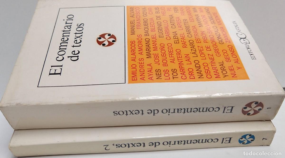 Libros de segunda mano: El Comentario de Textos 1, 2 &ndash; Editorial Castalia - Foto 3