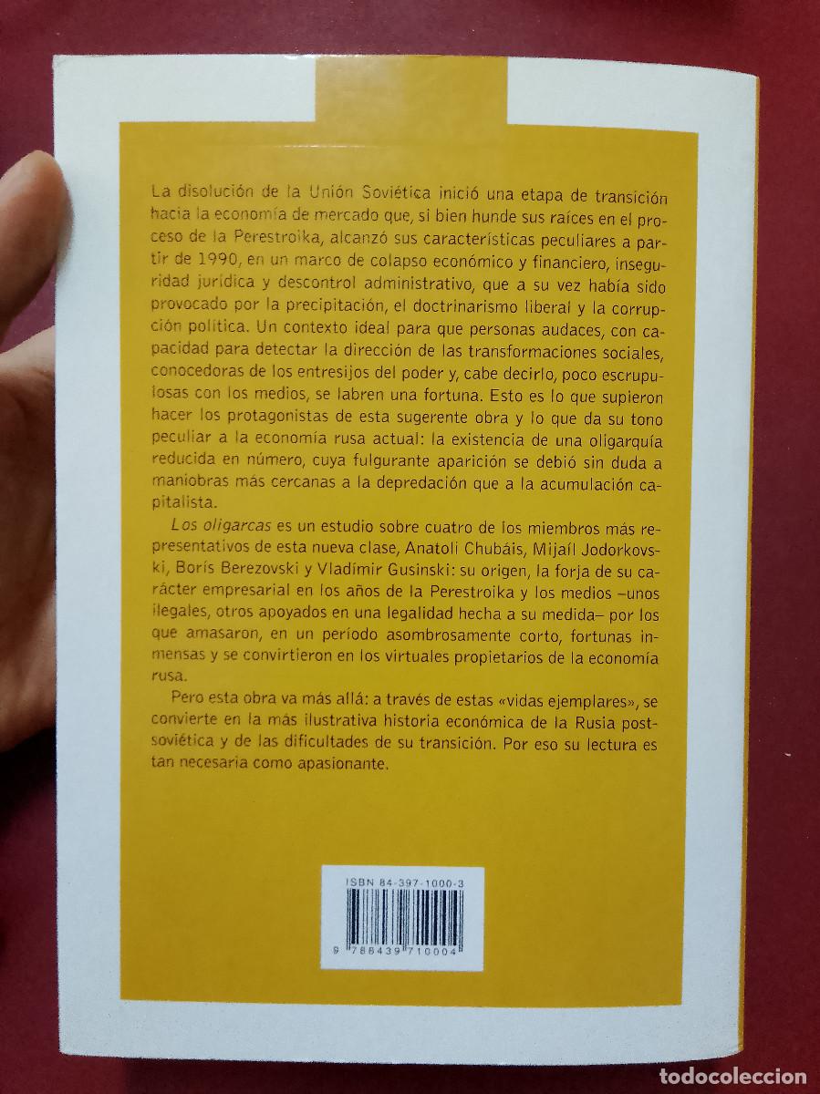 Libros de segunda mano: David E. Hoffman: Los oligarcas. Poder y dinero en la nueva Rusia - Foto 2