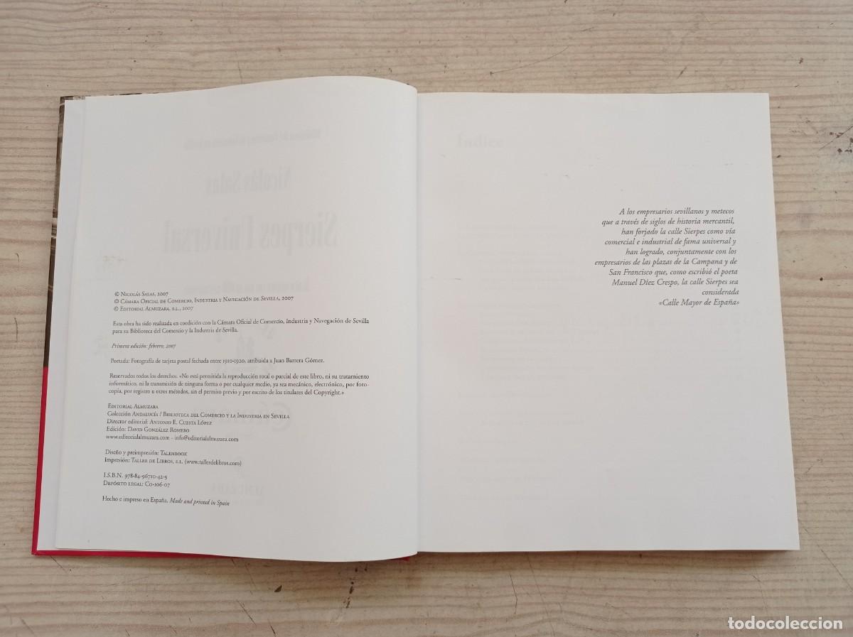 Libros de segunda mano: Sierpes Universal - Nicolas Salas - 2007 - Editorial Almuzara - Foto 3