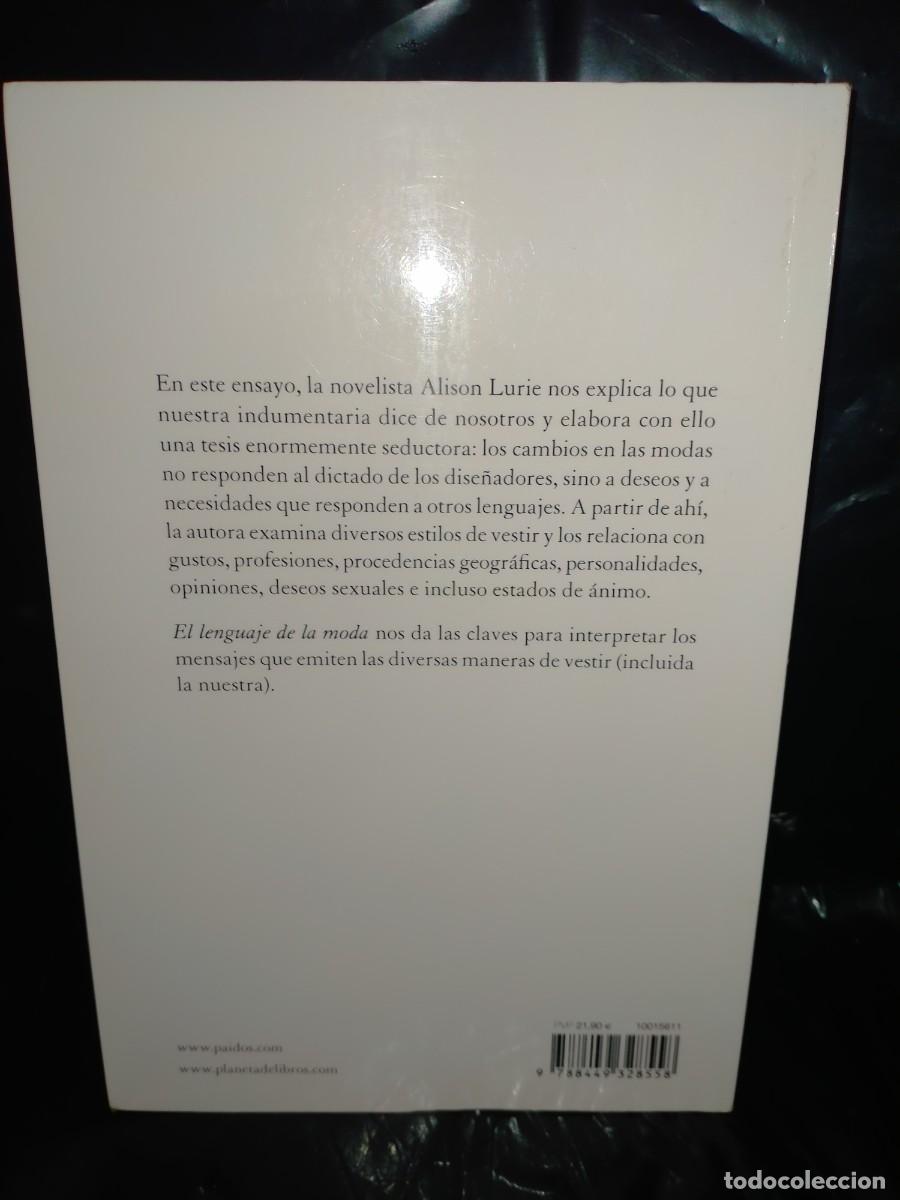 Libros de segunda mano: ALISON LURIE. EL LENGUAJE DE LA MODA .PAID&Oacute;S - Foto 6