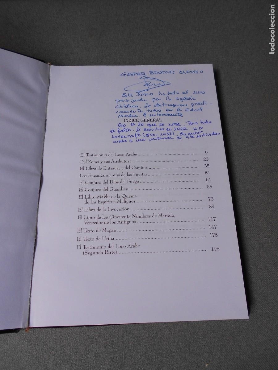 Libros de segunda mano: EL NECRONOMICON. CONJUROS, ENCANTAMIENTOS - Foto 4
